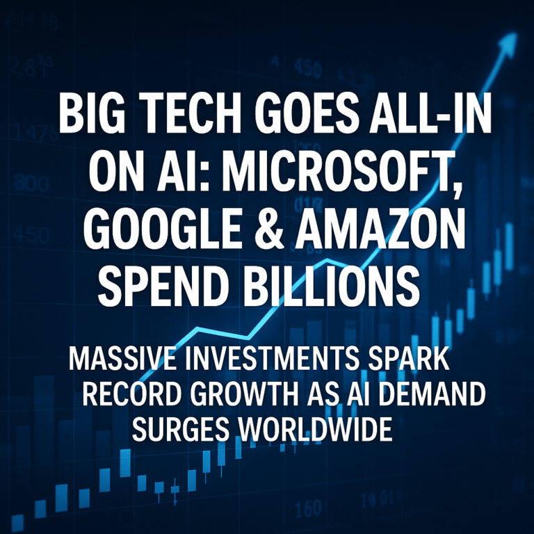 Big Tech’s AI Spending Spree: A New Era of Growth and Global Dominance