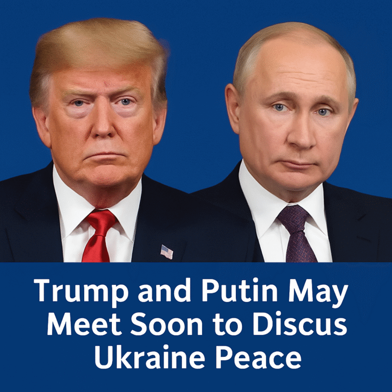Trump and Putin to Hold High-Stakes Peace Talks Amid Ukraine War: Global Attention Intensifies