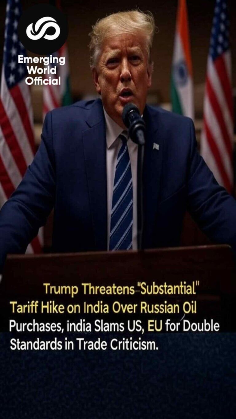 US Threatens Hefty Tariffs on Indian Goods Over Russian Oil Purchases